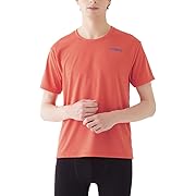 【ポイント20%還元】UMBRO(アンブロ)クル－ネックＴシャツ メッシュ素材 メンズ デイ－プオレンジ Mサイズ