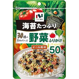 【スマイルSale】【46%OFF】【1,293円】 ニコニコのり 30種の素材が入った野菜ふりかけ 50g×10個